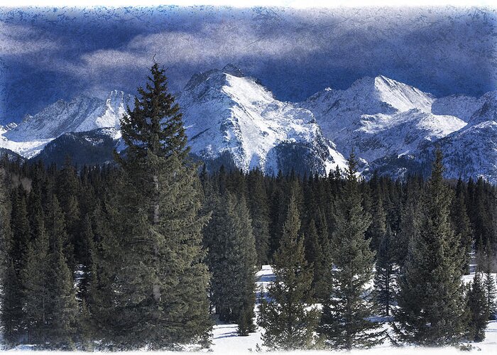 Nature Greeting Card featuring the photograph Rocky Mountains, Colorado by George Robinson