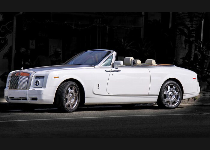 Rolls-royce Greeting Card featuring the photograph Rolls Royce Phantom Drophead Coupe by Gene Parks
