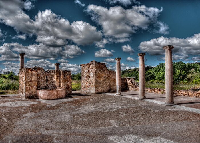  Greeting Card featuring the photograph Roman Village by Patrick Boening