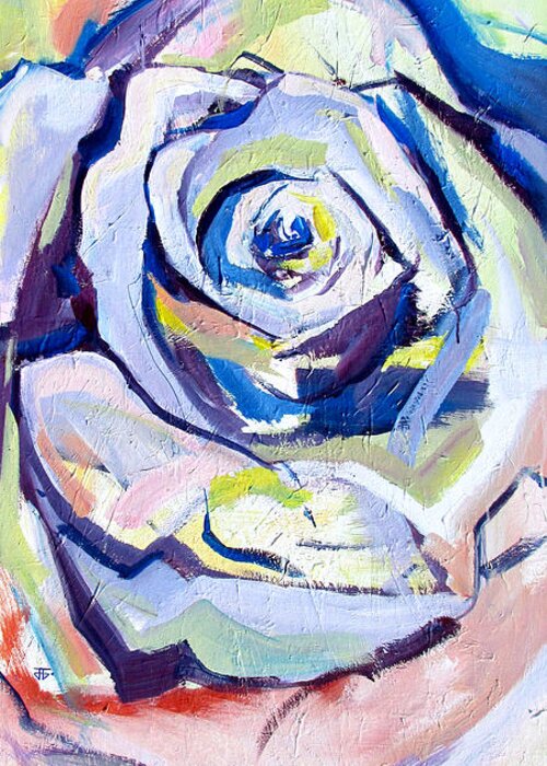 Florals Greeting Card featuring the painting Rose Number 2 by John Gholson