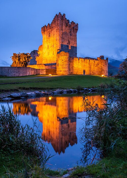 Ross Castle Greeting Card featuring the photograph Ross Castle Killarney Ireland by Pierre Leclerc Photography