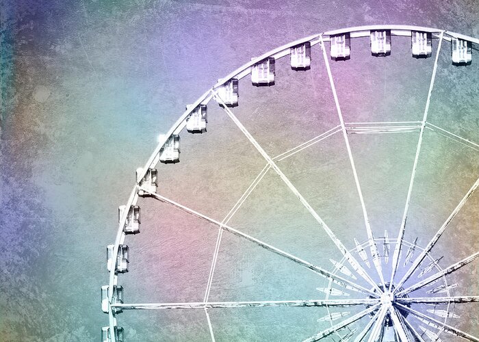 Ferris Wheel Greeting Card featuring the photograph Roue de Paris - Ferris Wheel in Paris by Melanie Alexandra Price