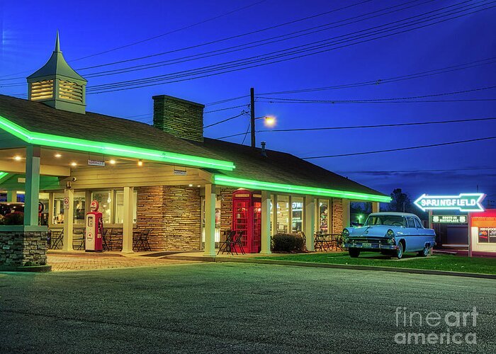 Route 66 Greeting Card featuring the photograph Route 66 Best Western by Phil Spitze