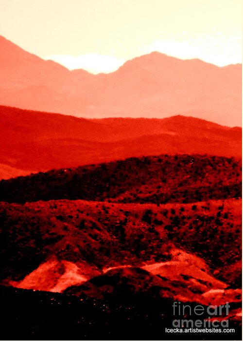 Hills Greeting Card featuring the photograph Ruby hills by Barbara Leigh Art
