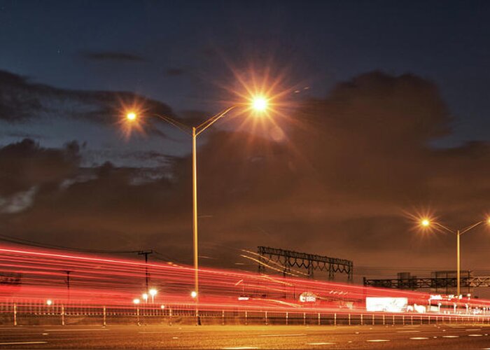 Traffic Greeting Card featuring the photograph Rush Hour by Mike Dunn