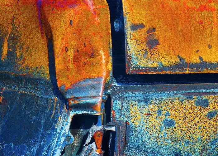 Rust Scapes #12 Greeting Card featuring the photograph Rust Scapes #12 by Jessica Levant