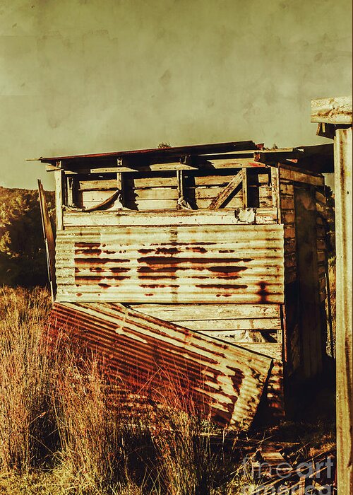 Old Greeting Card featuring the photograph Rustic abandonment by Jorgo Photography