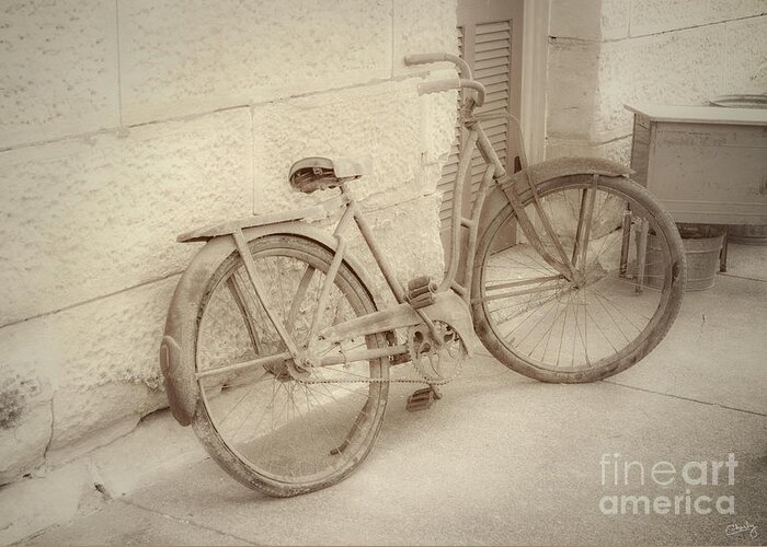 Rusty Bicycle Greeting Card featuring the photograph Rusty Bicycle by Imagery by Charly
