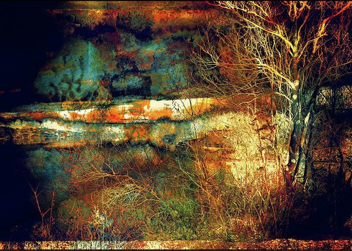 Woods Greeting Card featuring the photograph Rusty Landscape by Lilia S