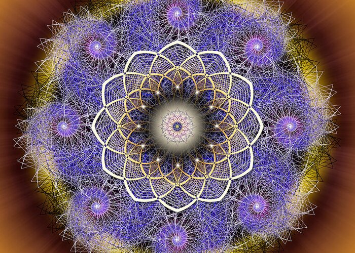 Endre Greeting Card featuring the photograph Sacred Geometry 412 by Endre Balogh