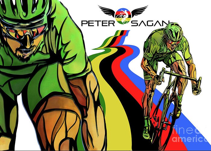 Sagan Greeting Card featuring the painting Sagan by Sassan Filsoof