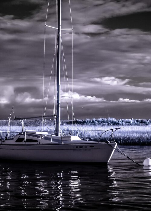 Boat Greeting Card featuring the photograph Sailboat 03 by Hayden Hammond