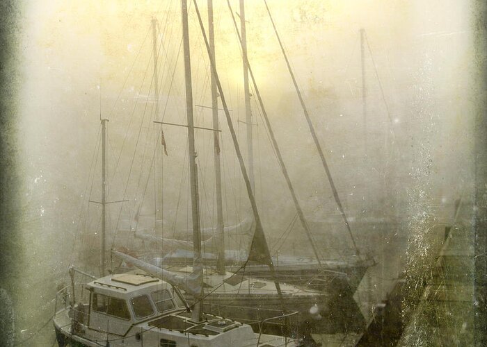 Boat Greeting Card featuring the photograph Sailboats in Honfleur. Normandy. France by Bernard Jaubert