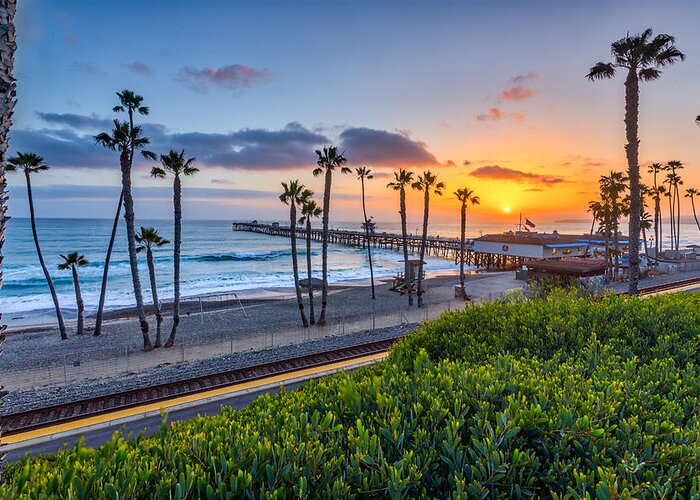 Beach Greeting Card featuring the photograph San Clemente by Peter Tellone