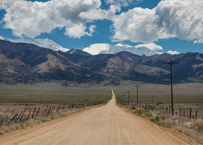 San Luis Valley Greeting Card featuring the photograph San Luis Valley Back Road Cruising by James BO Insogna