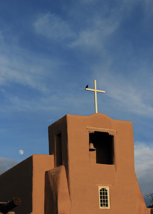Church Greeting Card featuring the photograph San Miguel Mission by David Diaz