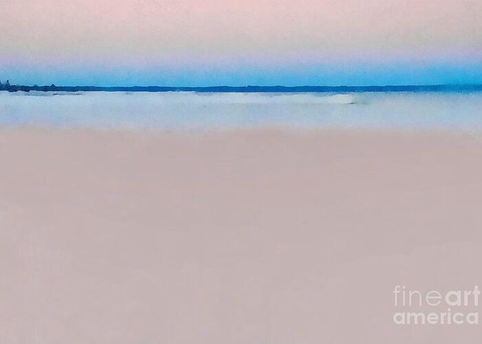 Water Greeting Card featuring the photograph Sand and Sea by Andrea Kollo