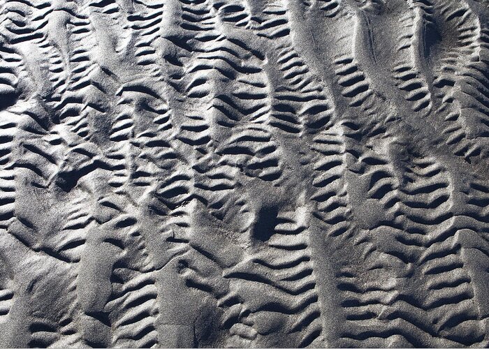 Abstract Greeting Card featuring the photograph Sand Patterns by Michele Cornelius