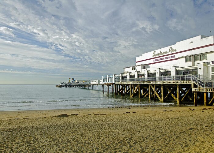 Europe Greeting Card featuring the photograph Sandown Pier by Rod Johnson
