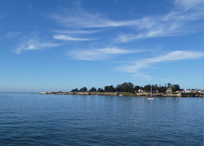 Pacific Greeting Card featuring the photograph Santa Cruz Sea and Sky by Tom Calderon
