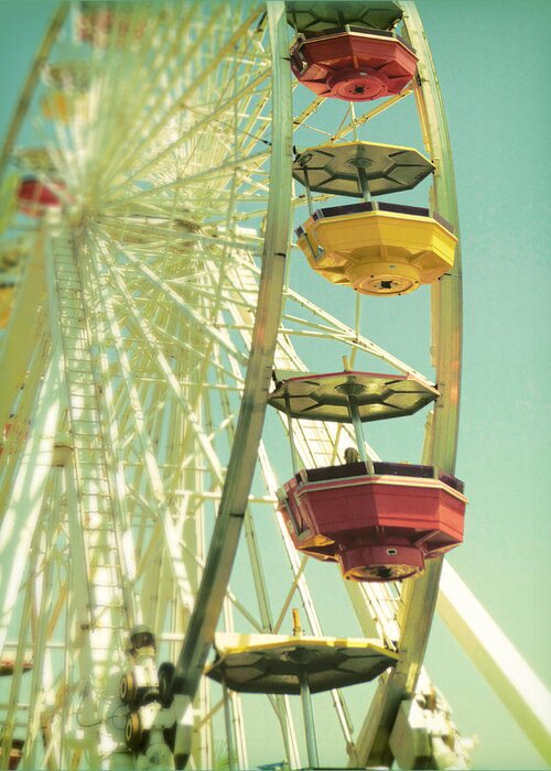 California Greeting Card featuring the photograph Santa Monica Ferris Wheel by Douglas MooreZart
