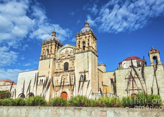 Oaxaca Greeting Card featuring the photograph Santo Domingo Church View by Jess Kraft