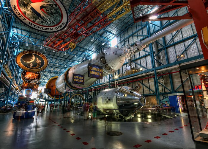 Brad Granger Greeting Card featuring the photograph Saturn 5 by Brad Granger