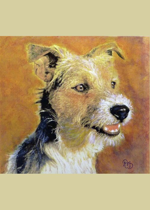 Dog Greeting Card featuring the painting Scallywag by Richard James Digance