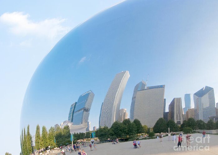 Scenic Cloud Gate By Ann Horn Greeting Card featuring the photograph Scenic Cloud Gate by Ann Horn