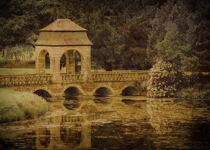 Germany Greeting Card featuring the photograph Juchen, Germany - Schloss Dyck Baroque Bridge II by Mark Forte