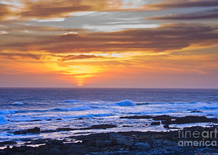 South Africa Greeting Card featuring the photograph Schoennies Sunset by Jennifer Ludlum