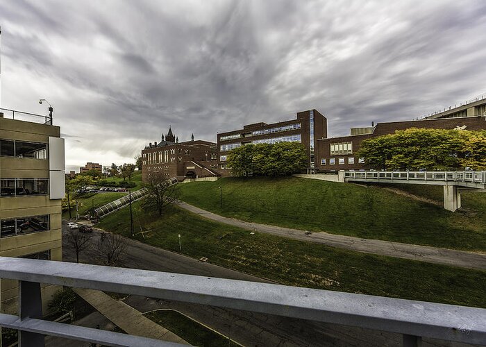 Su Greeting Card featuring the photograph School on the Hill by Everet Regal
