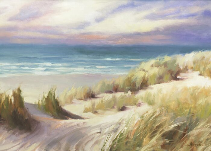 Ocean Greeting Card featuring the painting Sea Breeze by Steve Henderson
