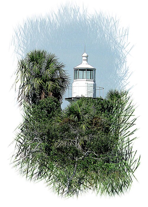 Lighthouse Greeting Card featuring the photograph Seahorse Key Light by Gordon Engebretson