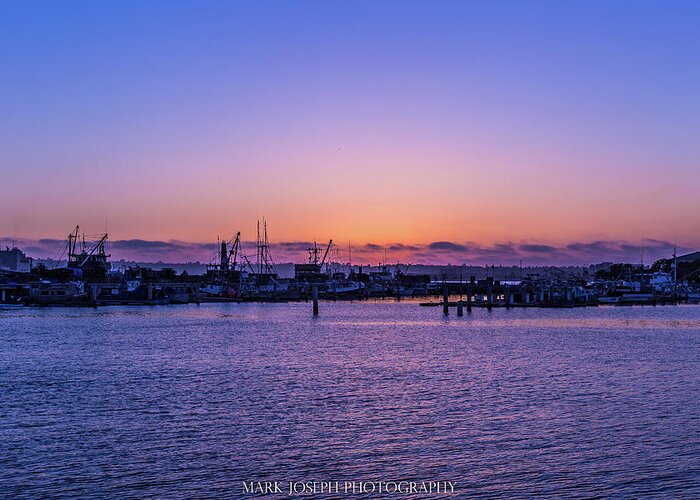 Sunset Greeting Card featuring the photograph Seaport Sunset by Mark Joseph