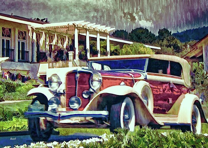 Classy Car Greeting Card featuring the photograph Secret Rendezvous by Dennis Baswell