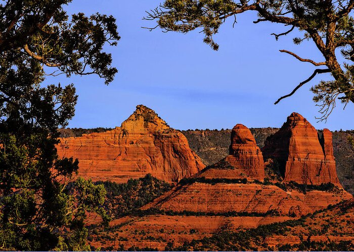 Acrylic Prints Greeting Card featuring the photograph Sedona Red Rocks by Mark Myhaver