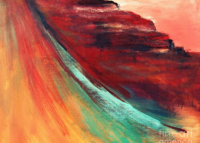 Sedona Greeting Card featuring the painting Sedona Vortex by Julie Lueders 