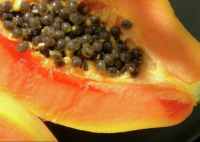 Papaya Greeting Card featuring the photograph Seeds of the Tropics by James Temple