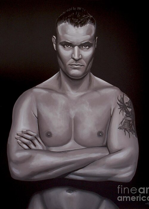 Semmy Schilt Greeting Card featuring the painting Semmy Schilt by Paul Meijering
