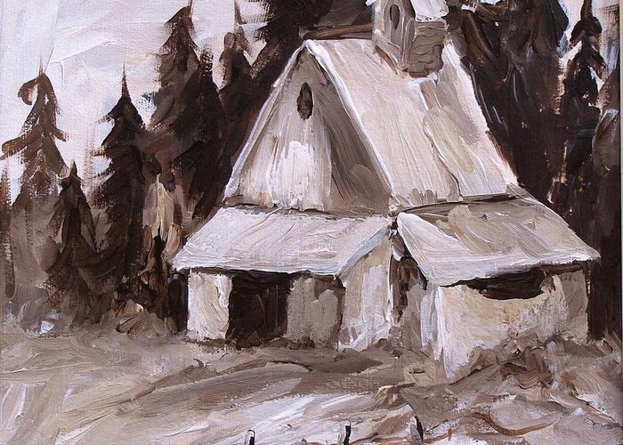 Barn Greeting Card featuring the painting Sepia Barn by Phyllis Howard