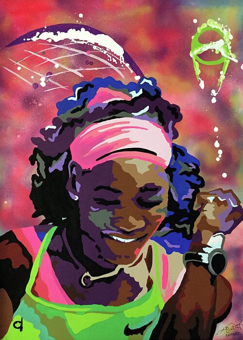Serena Greeting Card featuring the painting Serena by Chelsea VanHook