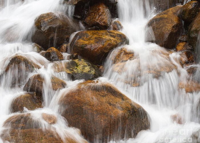 Waterfall Greeting Card featuring the photograph Serenity Central by Chris Scroggins