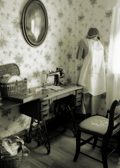Room Greeting Card featuring the photograph Sewing Room by Scott Kingery