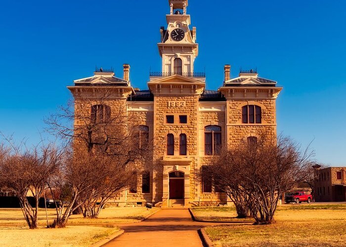 Shackelford County Greeting Card featuring the photograph Shackelford County Courthouse by Mountain Dreams