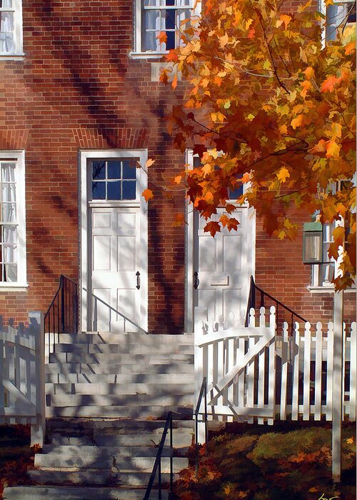 Shaker Greeting Card featuring the photograph Shaker House by Sam Davis Johnson