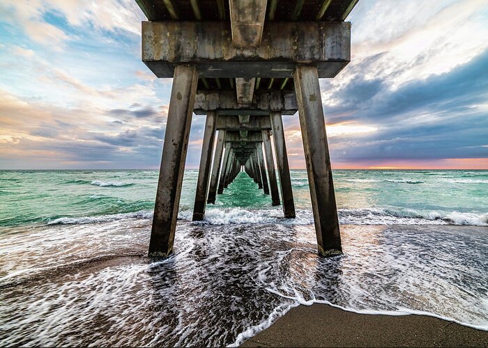 Florida Greeting Card featuring the photograph Sharky's Pier by Joe Holley