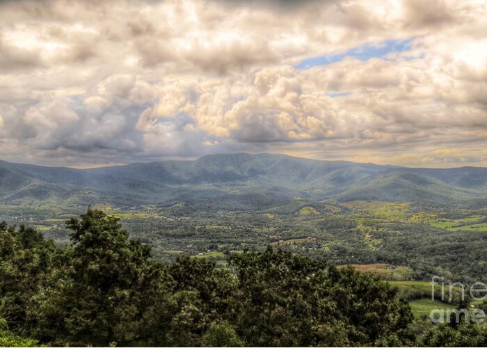 Shenandoah Valley Greeting Card featuring the photograph Shenandoah Valley - Storm Rolling In by Kerri Farley