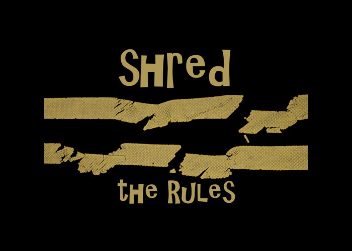 Shred The Rules Greeting Card featuring the photograph Shred the Rules by John Harmon