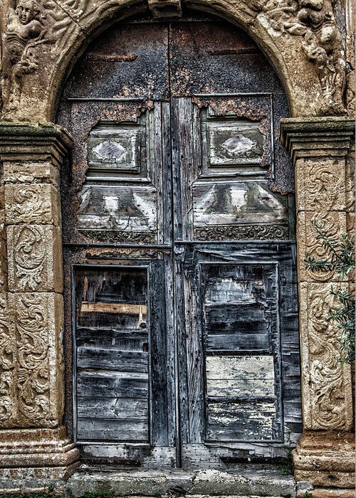  Greeting Card featuring the photograph Sicilian Door by Patrick Boening